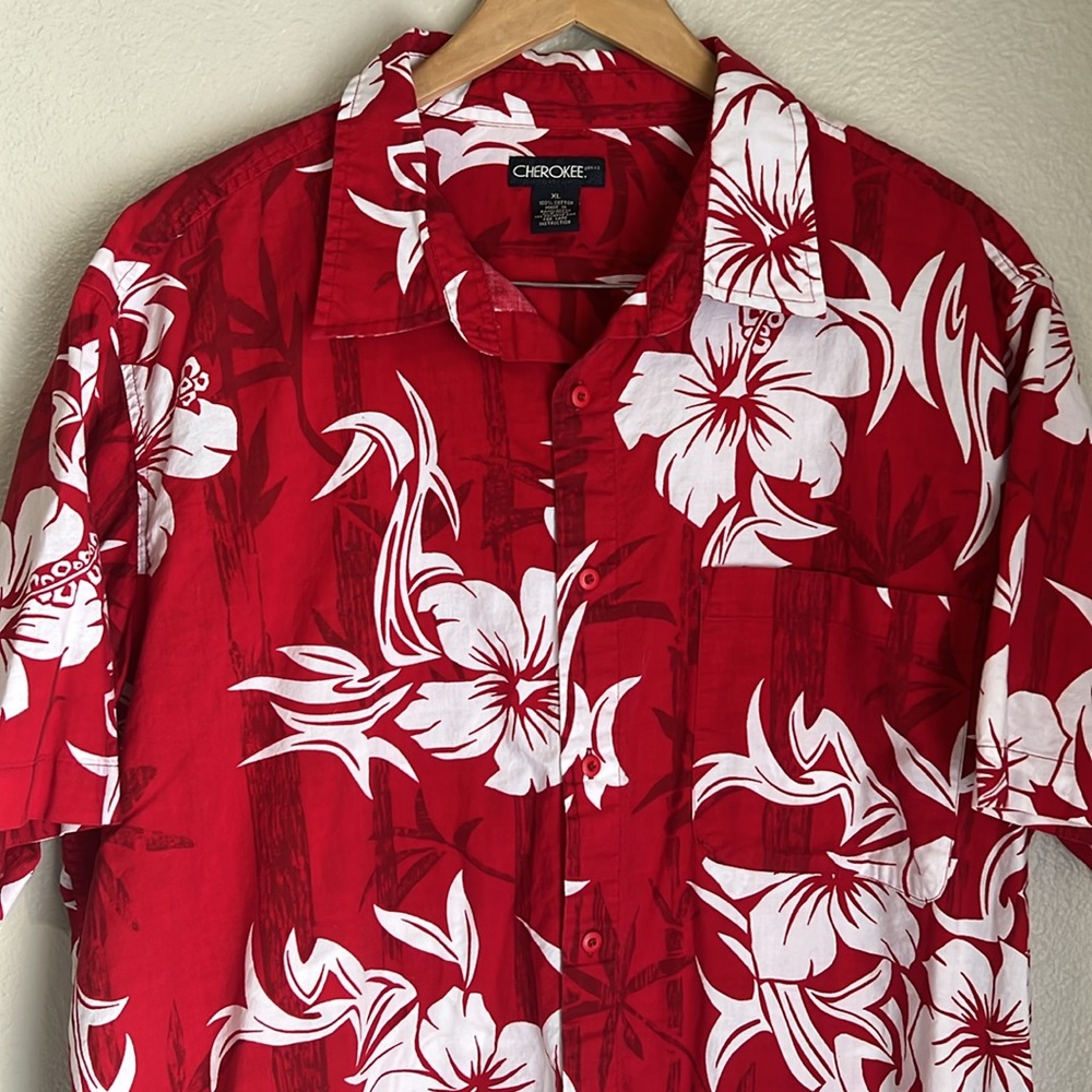 Cherokee XL Hawaiian floral shirt